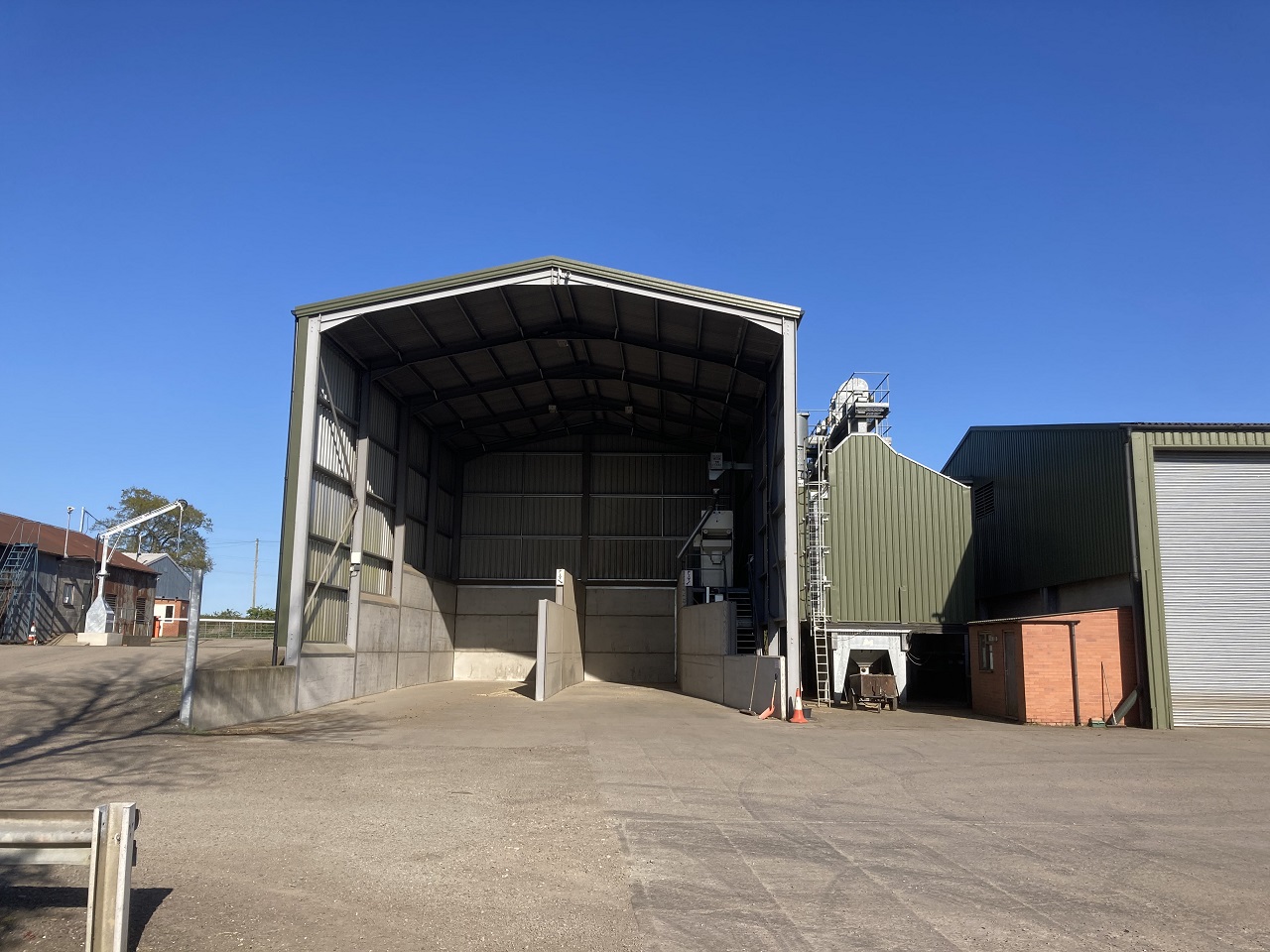 Grain Drying Building Exterior